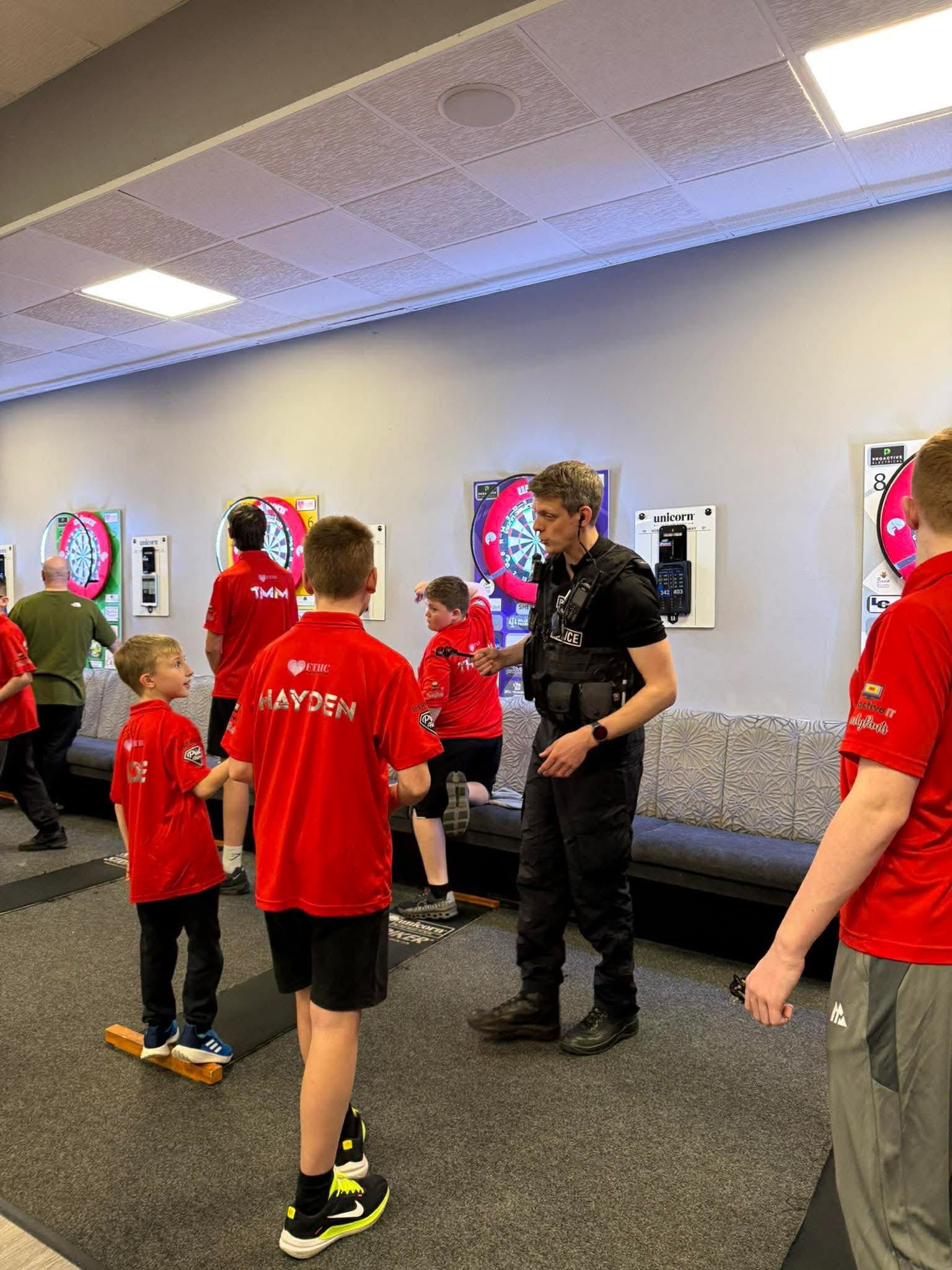 Police visit academy