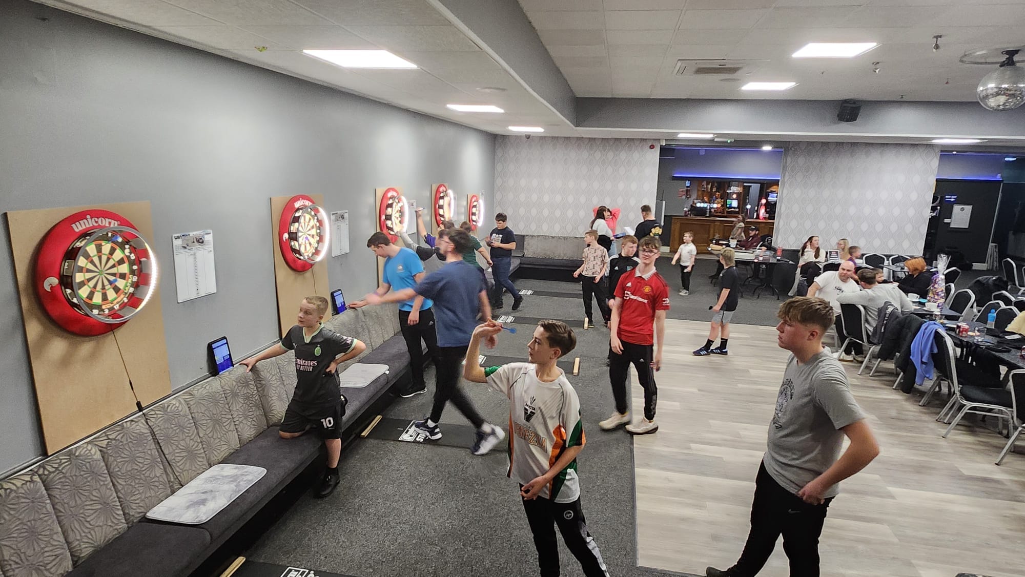 Early session when we first set up Worksop Junior Darts Academy